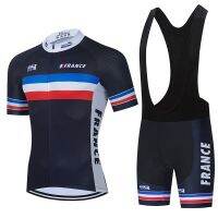 2022 2022 Team France Cycling Jersey 9D Gel Set MTB Bicycle Clothing Quick Dry Bike Clothes Ropa Ciclismo Mens Short Maillot Culotte