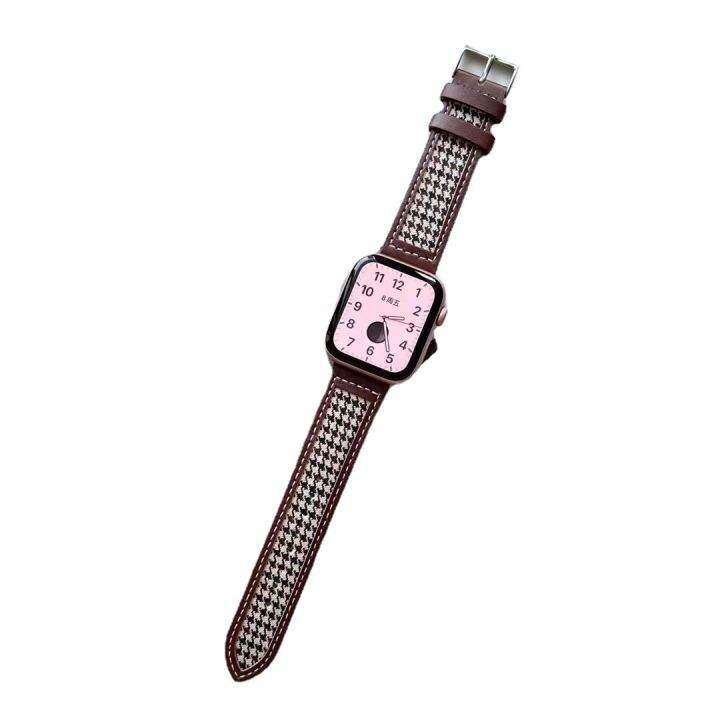 hot-sale-new-style-suitable-for-s7-wrist-strap-iwatch234567se-leather-houndstooth-watch-tide