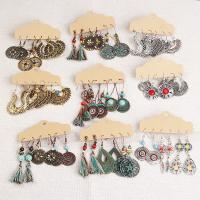 【YF】▩  LATS Boho Ethnic Color Earrings Set for Wood Tassel Dangle Earring 2020 New Fashion Earings Brincos Jewelry