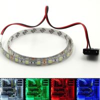 【LZ】▬  Diodo emissor de luz de néon rgb luz de tira 24key remoto para o caso do computador 12v fundo computador caso fita adesiva luz molex conector 4pin