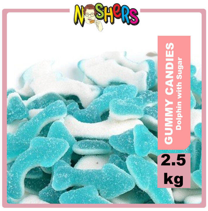 Noshers Gummy Sweet Candies Snacks Gummi Dolphin Candy in Pouch / 2.5kg