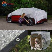 Tewango Reflective Aluminum Shade Cloth With Reinforcing Binding Mounted Grommets Pets Cars Shade Net 2x4M 80 UV Block