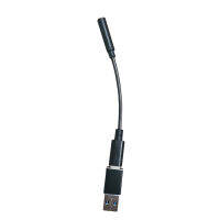 Home Travel External USB Sound Card Audio Adapter Plug And Play Black Lightweight Practical Metal Stereo 3.5mm Jack Headset PC