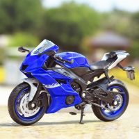 Welly 1:12 Yamaha YZF-R6ล้อแม็กแข่งรถจักรยานยนต์รุ่น D Iecast จำลองโลหะถนนรถมอเตอร์ไซด์รุ่นเก็บเด็กของขวัญ