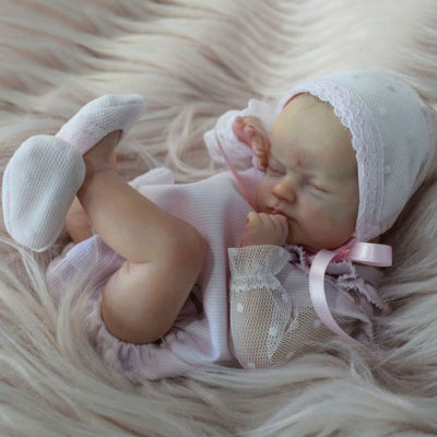 RSG 9 Inch Wee Mouse Mini Bebe Reborn Blank Doll Kit Vinyl Doll Kit Unpainted Unassembled Doll Parts DIY Blank Doll Kit