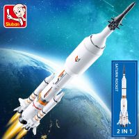 Sluban Building Block Toys Saturn/Long March Rocket 167PCS Model Bricks B0735 Compatbile With Leading Brands Construction Kits Building Sets