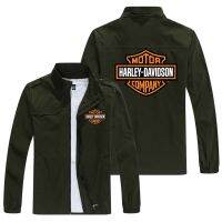 2022 Harley-Davidson ผู้ชายแจ็คเก็ตรถจักรยานยนต์กีฬาแบรนด์เสื้อพิมพ์กีฬากลางแจ้งฤดูใบไม้ผลิและฤดูใบไม้ร่วงสูท