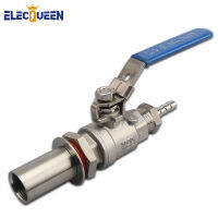 【☊HOT☊】 yanyad 1/2 "Bsp Weldless วาล์วลูกเล็ก Barb สแตนเลส-กาต้มเบียร์ที่บ้านหม้อฮาร์ดแวร์ชุดวาล์ว W/ Barb 1/2" Bsp 1/2 "หนาม