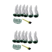 12 Pieces Replacement Bags for Vorwerk 4 Pieces HEPA Filter for Kobold VB100 Vacuum Cleaner