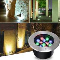 【LZ】◕  IP67 9W 12W LED Enterrado Luz DC12V Waterproof Terraço Iluminação LED Underground Lâmpada Luz Para Piso Escadas Passo Iluminação 85-265V