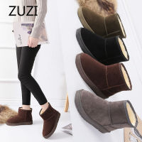 ZUZI 2021 Womens Snow Boots Flock plush Women Top High Quality Australia Boots Winter Boots for Women Warm Botas Mujer