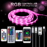 【☄New Arrival☄】 122cc store Usb Rgb ตัวควบคุมไฟ Led 5V แถบไฟ Led รีโมทควบคุมไฟ4ขาคอนเนคเตอร์ตัวเมียสำหรับ Ledstrip ไฟหรี่ Rgb Dc 5V Jq