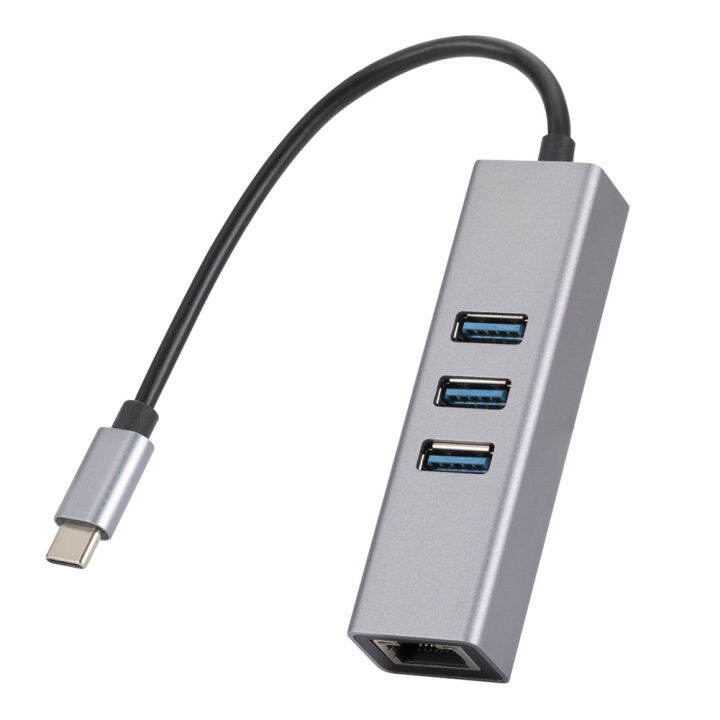 zp-usb3-0ไปยังพอร์ตเครือข่าย-rj45-usb-splitter-type-c-docking-station-การ์ดเครือข่าย-gigabit-3พอร์ต-usb3-0-hub