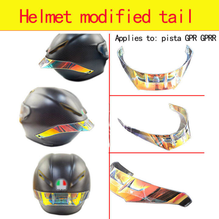 Helmet Tail Spoiler for AGV Pista GP, Pista GPR, CORSA,CORSA R Rear