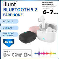 5.3 2023 A12 Pro TWS ไร้สายบลูทูธ Earphone HiFi,หูฟังพร้อมไมโครโฟนเกมชุดหูฟังกันน้ำสำหรับกีฬาหูฟังเพลงควบคุมแบบสัมผัส9D สำหรับแอนดรอยด์