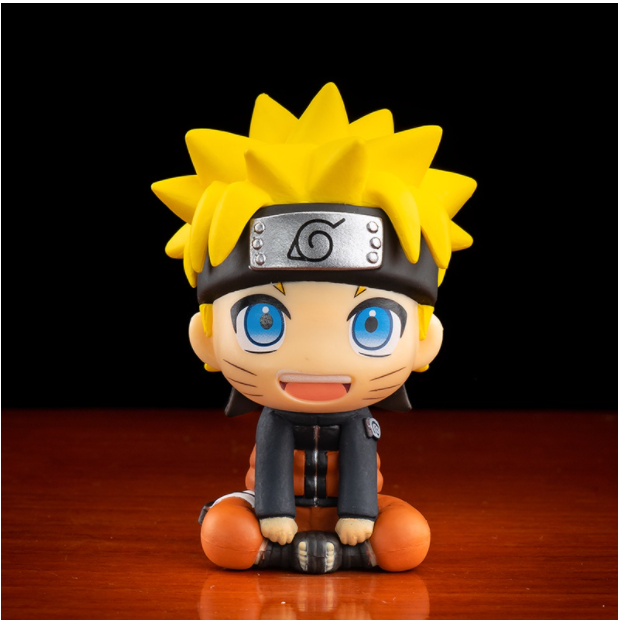 Boneco anime Naruto Sentado Fofo Kakashi Sasuke Itachi Decoração