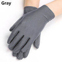 0duw 1คู่ไดรฟ์Mittens Dotถุงมือพิมพ์ลายจุดถุงมือฤดูร้อนมือป้องกันElasticผู้หญิงผ้าฤดูร้อนสาวเสื้อผ้าอุปกรณ์เสริม