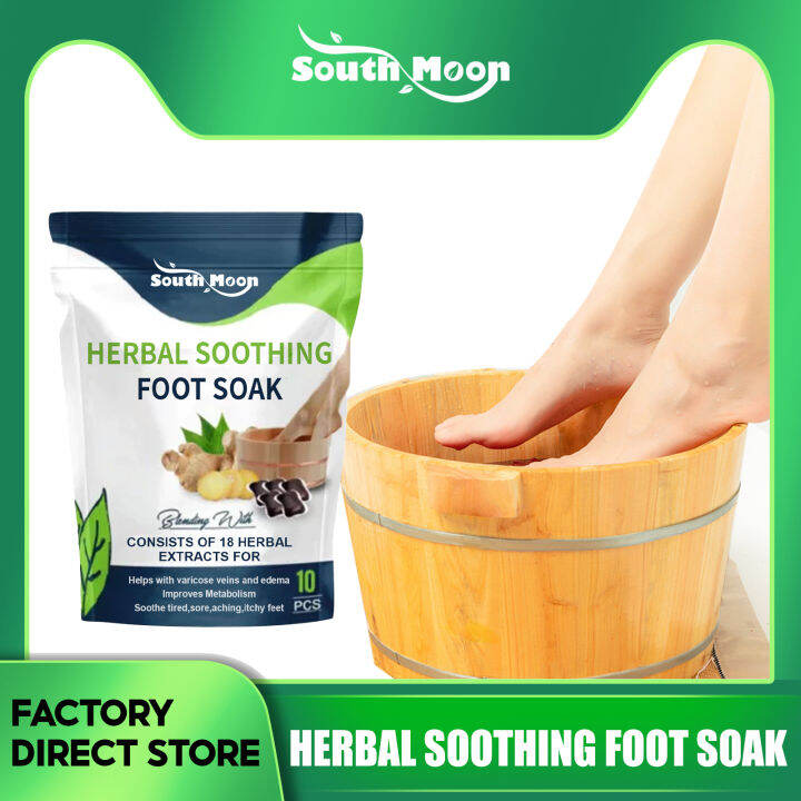 【Hot Sale】South Moon Herbal Soothing Foot Soak Herbal Leg Slimming Foot ...