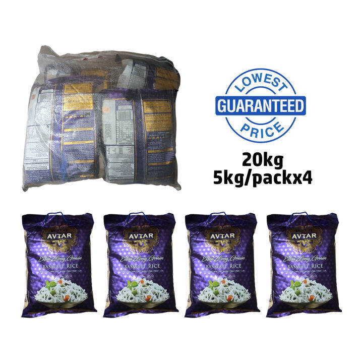 Avtar Extra Long Grain Basmati Rice 20KG Lazada PH