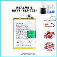 แบตเตอรี่ สำหรับ  REALME 5 / REALME 5S / REALME C3 / A52 / A72 / A92 (BLP 729) BATTERY มีประกัน 6 เดือน พร้อมชุดถอด