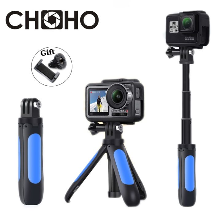 สำหรับ-gopro-hero-ขาตั้งกล้องไม้เซลฟี่แบบพกพาไม้เซลฟี่ขนาดเล็ก-ที่วางโทรศัพท์-vlog-youtube-สำหรับ-go-pro-dji-osmo-เหมาะสำหรับ-xiaomi-yi