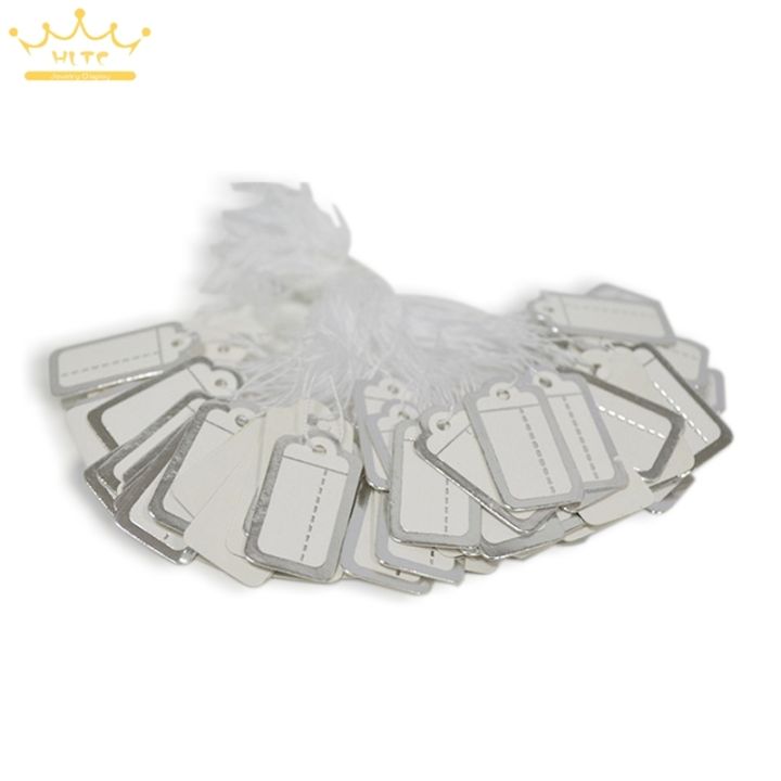 free-shipping-500pcs-jewelry-string-cord-price-tags-custom-printing-blank-label-gold-silver-display-accessories-jewellery-store