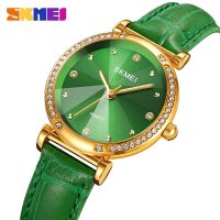 SKMEI Brand Luxury Genuine Leather Strap Quartz Wristwatch For Ladies Female Women Watches Waterproof Clock Montres pour femmes