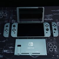 Aluminum Alloy Shell For Nintendo Switch NS Back Plate For  Switch Console Metal Back Case Replacement Housing Shell Cover