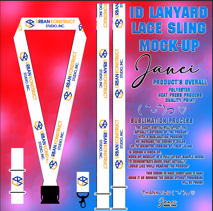 Urban Konstruct Customized Id Lace Lanyards Sling Lanyard Design ...