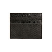 [SUVIMOL] Card Holder - Black PYTHON ที่ใส่การ์ดหนังงูสีดำ