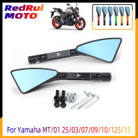 For Yamaha MT01 MT25 MT03 MT07 MT09 MT10 MT125 MT25 MT15 Aluminum CNC Motorcycle Side Mirror rearview Mirrors Accessory