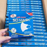 Khẩu trang y tế 5D Mask Nam Anh Famapro màu trắng, đen, xanh rêu hộp 10 cái