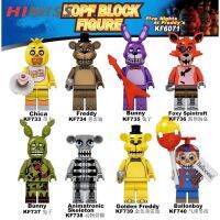 HIMISS &amp;lt; Available &amp;gt; FNAF บล็อกตัวต่อจิ้งจอกชิก้าบอนนี่ห้าคืนที่ Freddy Figures ของเล่นเกมปริศนาปัจจุบัน