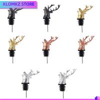 KLOMKZ โลหะผสมสังกะสี เครื่องประดับคริสต์มาส Unique Stag อุปกรณ์ครัว เครื่องเทไวน์ เครื่องเติมอากาศไวน์ เครื่องมือบาร์ จุกขวด