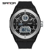 Sanda Original Multi-Display Outdoor Multifunctional Quartz Luxury Casual Waterproof Electronic Watch SD3138-1