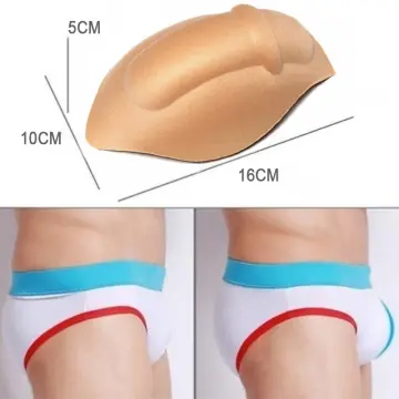 MEN'S SPONGE PAD Cushion Underwear Cup Pouch Bulge Enhancer for