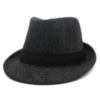 ฤดูใบไม้ร่วงฤดูหนาวผู้หญิงผู้ชายขนสัตว์ Vintage Trilby Felt Fedora หมวกริบบิ้นกว้าง Brim สุภาพบุรุษ Elegant สั้น Brim Top Jazz Caps