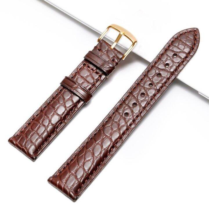 hot-sale-good-workmanship-crocodile-leather-strap-ladies-butterfly-double-snap-button-pin-buckle-waterproof-watch-chain