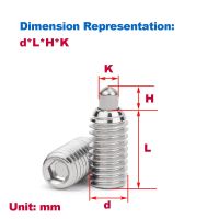 304 Stainless Steel Ball Set Screw/Spring Ball Head Plunger/Spring Telescopic Pin M4M5M6M8M10M12