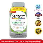 Vitamin Tổng Hợp Dành Cho Nam Và Nữ Centrum Silver Adults 50+ 325 Viên Của