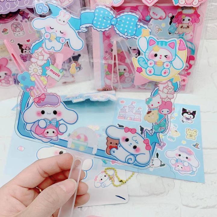 ชุดสร้างพัดทำมือสำหรับเด็กลายการ์ตูน-sanrio-diy-guka-พัดเมโลดี้น่ารักใหม่