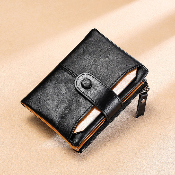 genuine-leather-vintage-retro-mens-wallet-purse-fashion-multi-function-portable-solid-color-card-holder-leisure-clutch-bag