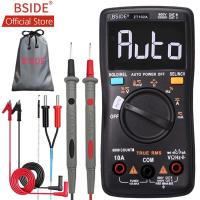 BSIDE ZT102A EBTN LCD Digital Multimeter TRMS ACDC Voltage Current Temp Ohm Frequency Diode Resistance Capacitance Tester