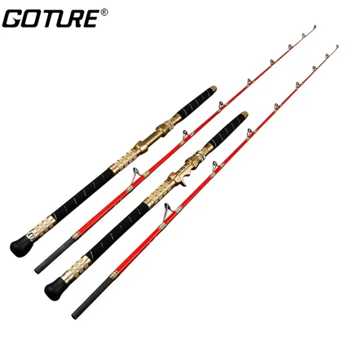 nsbk53eemmt-goture-1ชิ้นคันเบ็ดใยแก้วทึบเบ็ดตกปลาขนาดใหญ่พิเศษแบบหมุน-คันเบ็ดรอกตกปลาน้ำเค็มตกปลาบนเรือ