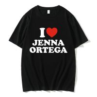 I Love Jenna Ortega Tshirt Summer Mens Hip Hop Crewneck Short Sleeve Tees Men Women Fashion Casual Oversized Eu Size T-shirts