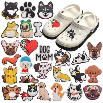 New Funny letter jibz 1pcs Lovely Shoe Charms Cartoon DIY clogs croc Shoe  Aceessories Fit Sandals