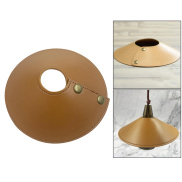 Baoblaze Leather Lamp Shade Fanshaped Light Cover Removable Dust-proof