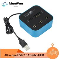 Cherr Electronic】ฮับ USB Mnwuu,USB หนึ่ง USB 2.0ไมโคร SD ความเร็วสูงเครื่องอ่านการ์ดเชื่อมต่อ3พอร์ตอะแดปเตอร์สำหรับแท็บเล็ตโน้ตบุคคอมพิวเตอร์ PC