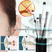 6Pcs Ear Cleaner Wax Pick Earpick Earwax Remover Ears Cleaning Kit Removal Tool the For Personal Clean Health Care Beauty