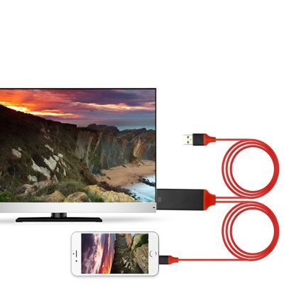 1080p Digital TV Adapter Apple HD Cable Lightning to HDMI-compatible HD Cable for Apple Mobile Phone Tablet to Same Screen Cable